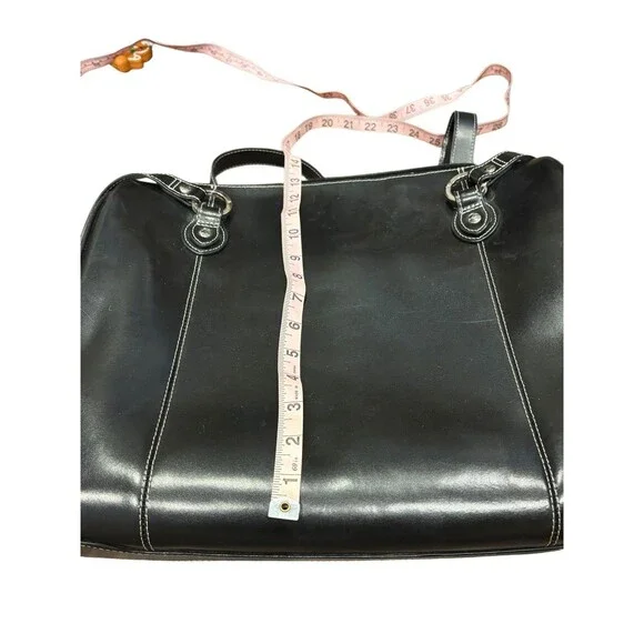 McKlein Glenview Women's Black Leather Inner Pockets Organizer Laptop Briefcase - Picture 8 of 16